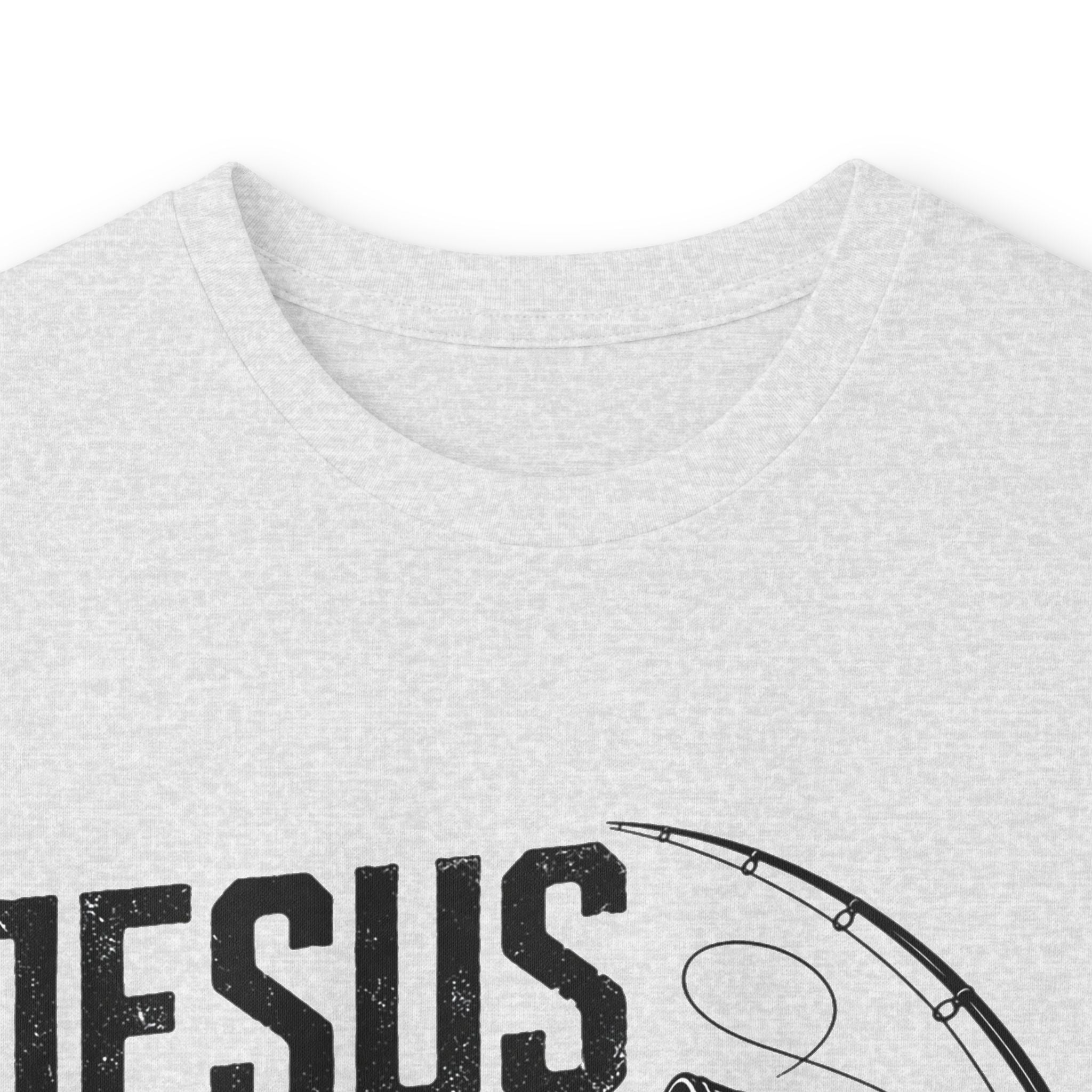 Jesus Made Me a Fisher Long Sleeve Tee — Mark 1:17 Christian Fishing Shirt