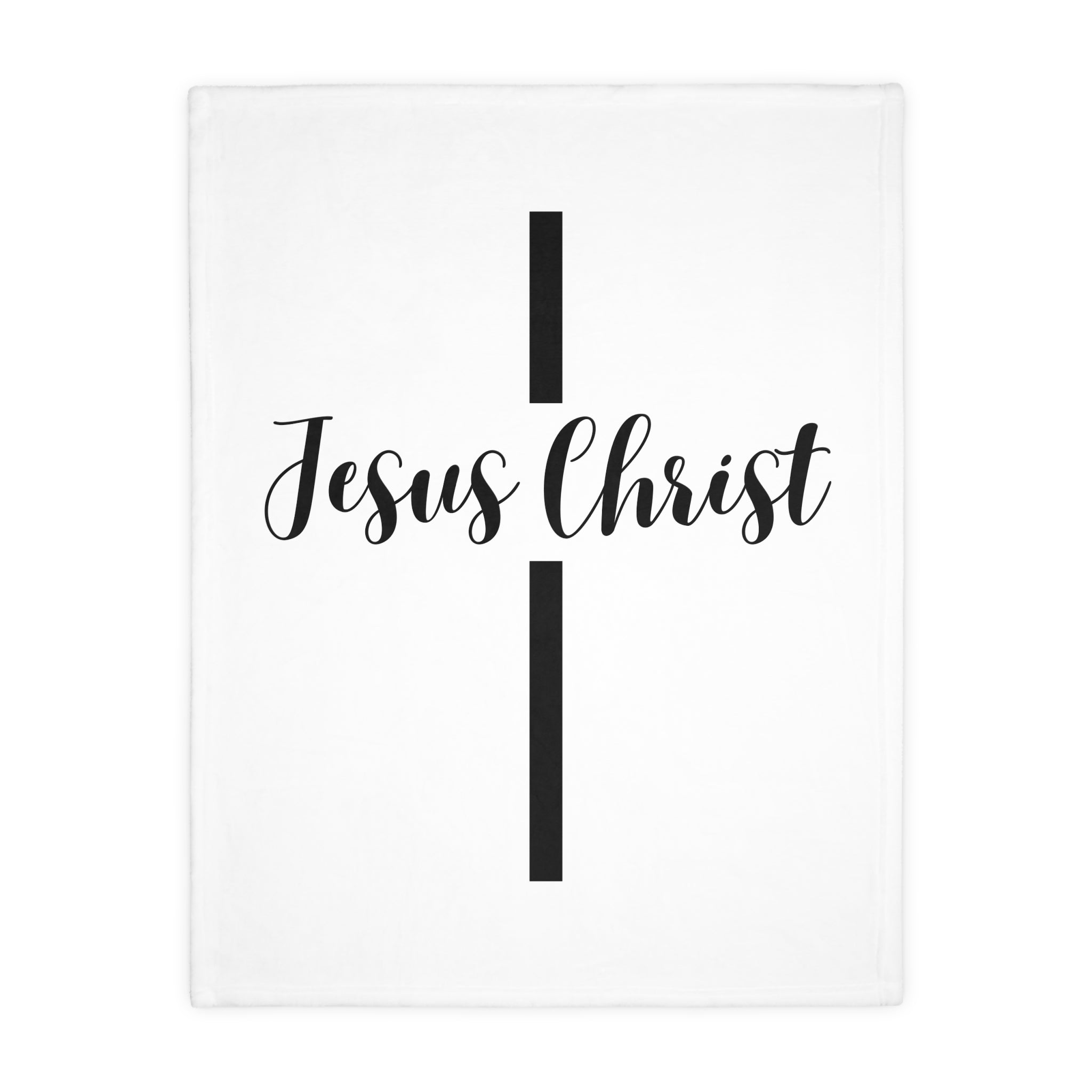 Jesus Christ Cross Velveteen Blanket