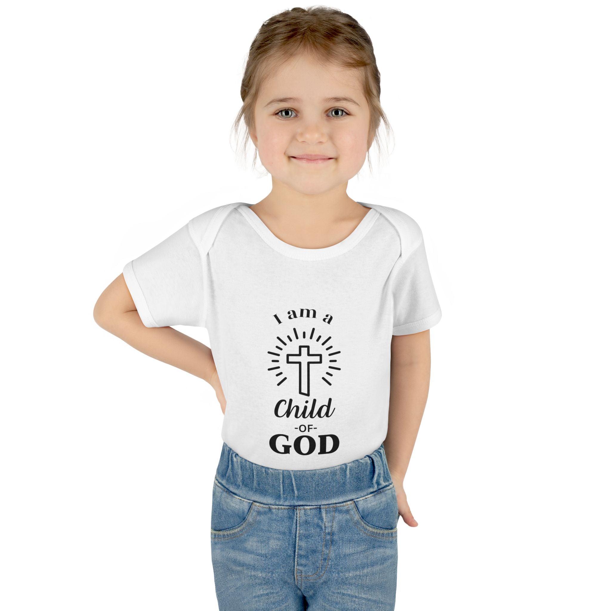 I am a Child of God Infant and Toddler Bodysuit - Faith-Themed Baby Clothes