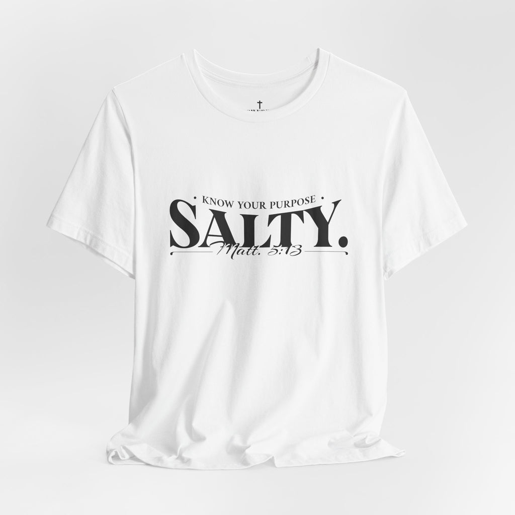 Salty - Matthew 5 Verse 13 Men Tshirt | Christian Apparel Faith Tee | Bible Verse Shirt Gift for Men