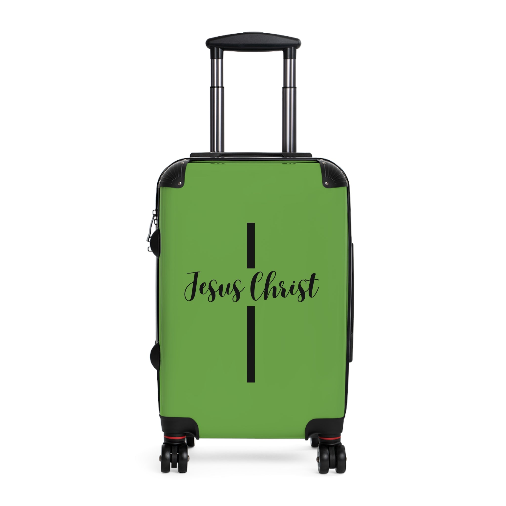 Faith-Inspired Suitcase, Durable Travel Gear, Jesus Christ Cross Design, Stylish & Secure Luggage, Religious Travel Bag, Christian Travel