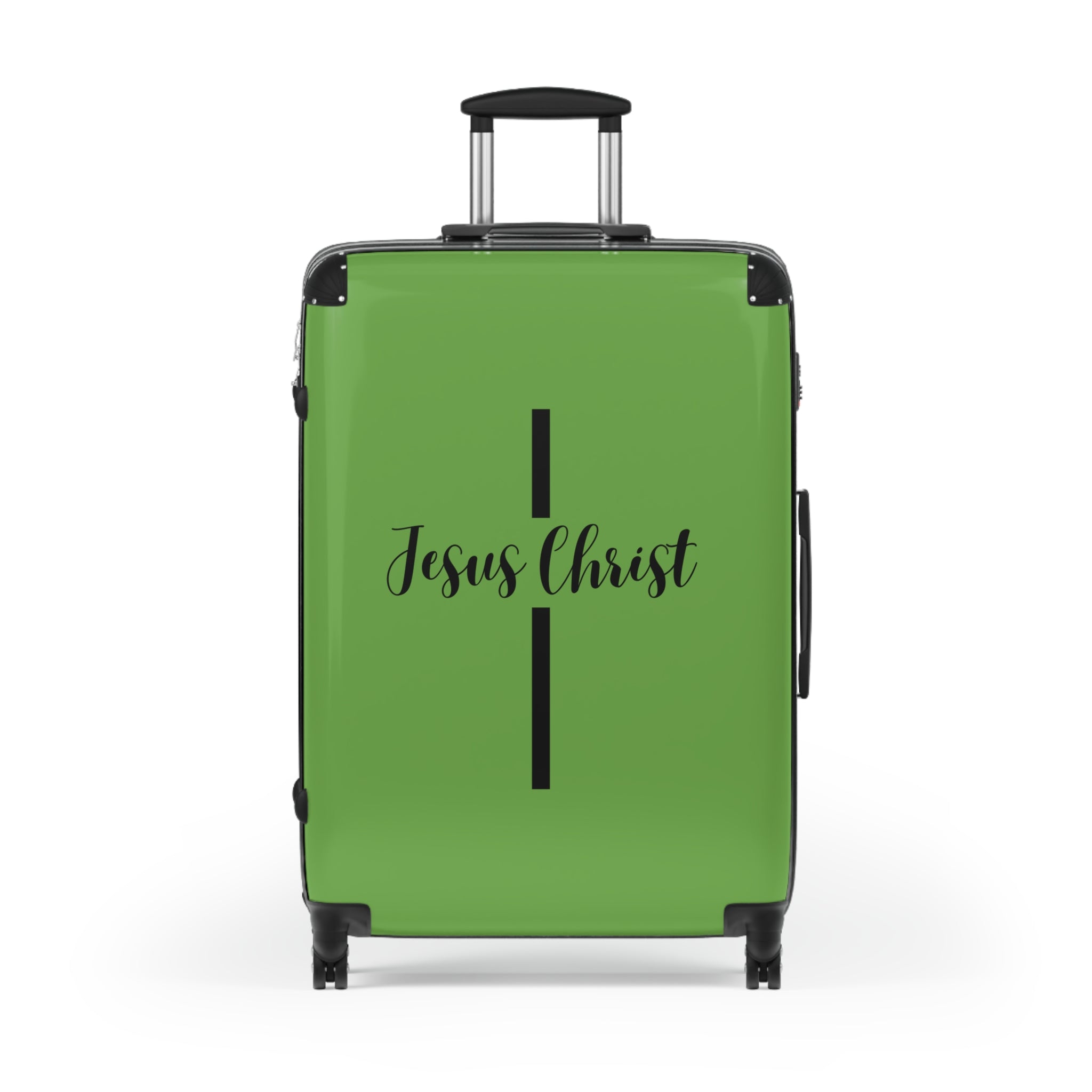 Faith-Inspired Suitcase, Durable Travel Gear, Jesus Christ Cross Design, Stylish & Secure Luggage, Religious Travel Bag, Christian Travel