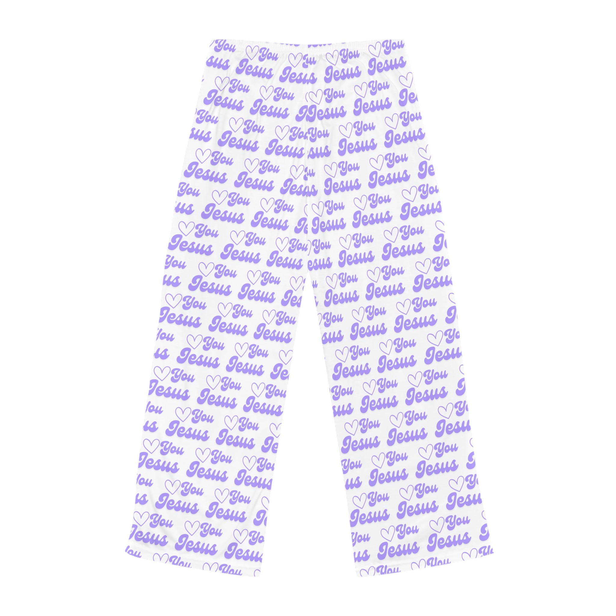 Love You Jesus Women's Pajama Pants, Cozy Faithful Lounge Sleepwear, Christmas Gift, Inspirational Loungewear, Comfortable Christian Apparel