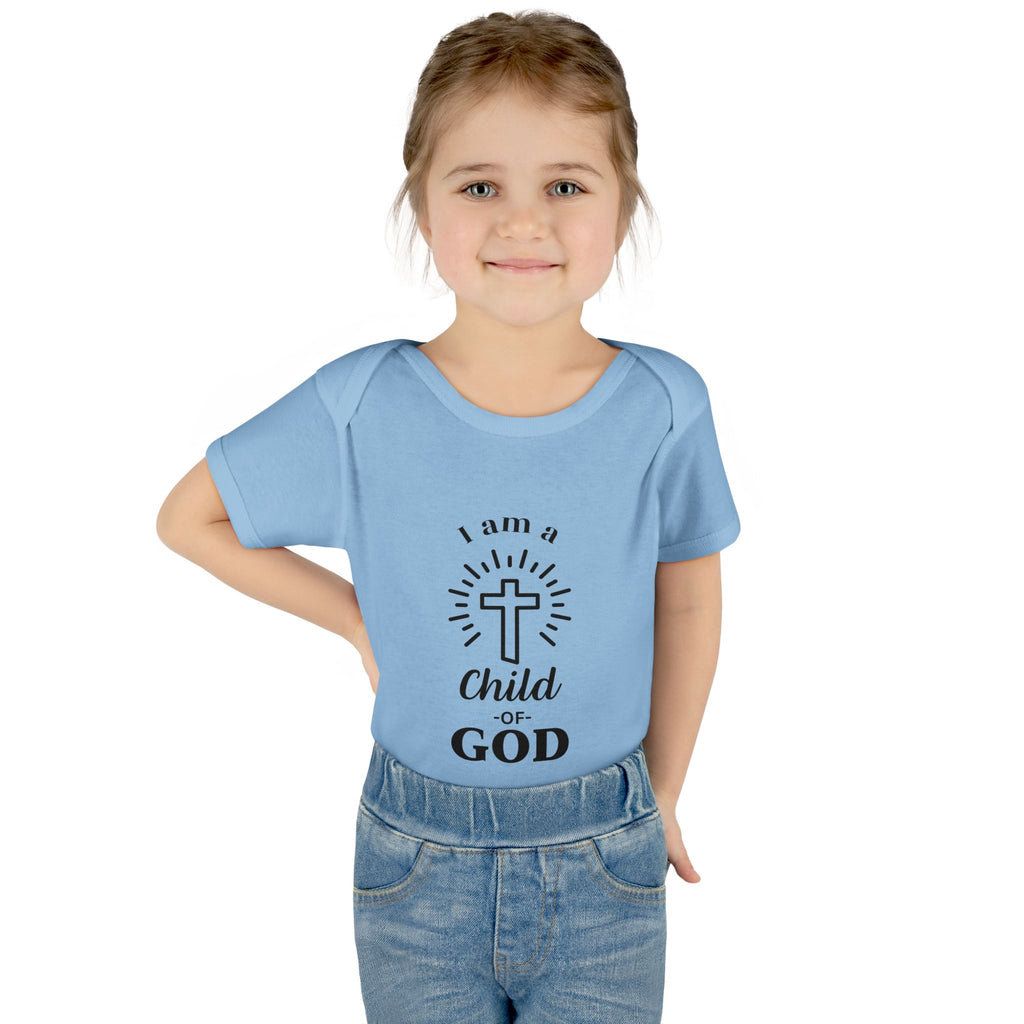I am a Child of God Infant and Toddler Bodysuit - Faith-Themed Baby Clothes