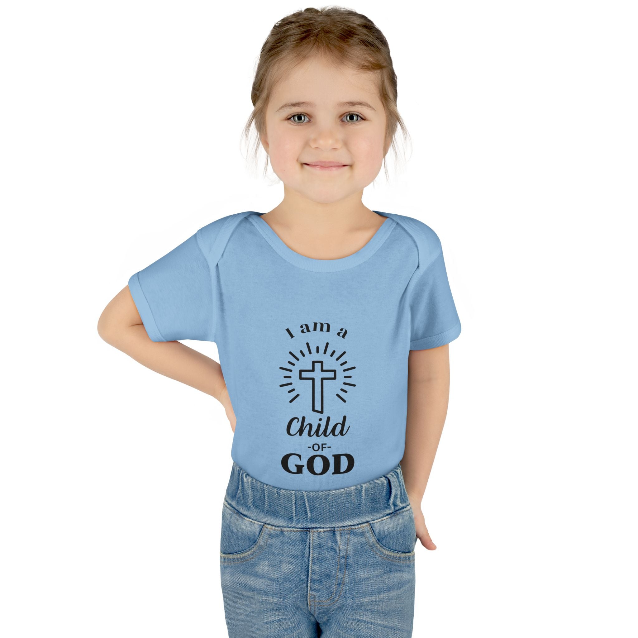 I am a Child of God Infant and Toddler Bodysuit - Faith-Themed Baby Clothes