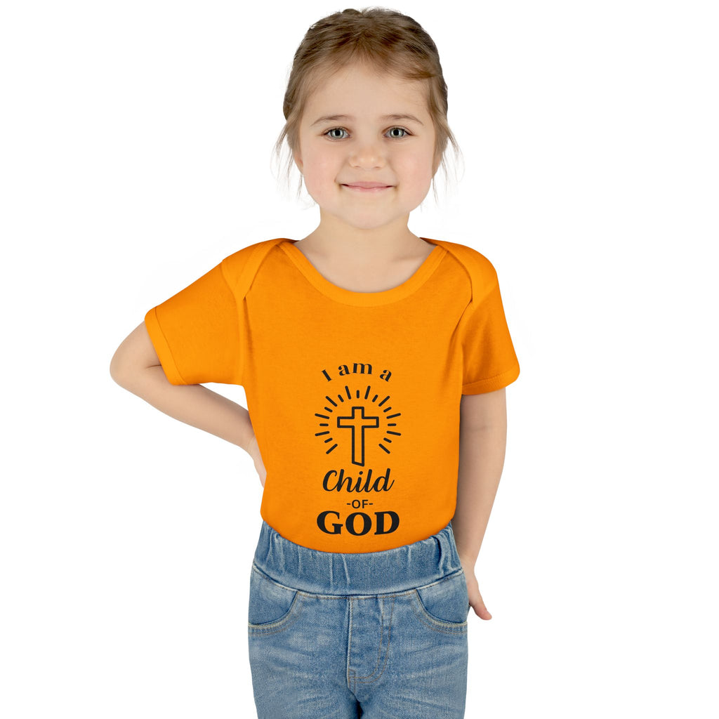 I am a Child of God Infant and Toddler Bodysuit - Faith-Themed Baby Clothes