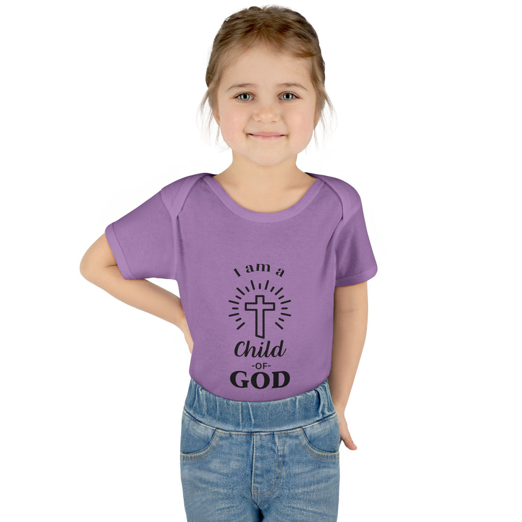 I am a Child of God Infant and Toddler Bodysuit - Faith-Themed Baby Clothes