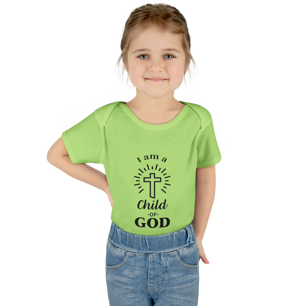 I am a Child of God Infant and Toddler Bodysuit - Faith-Themed Baby Clothes