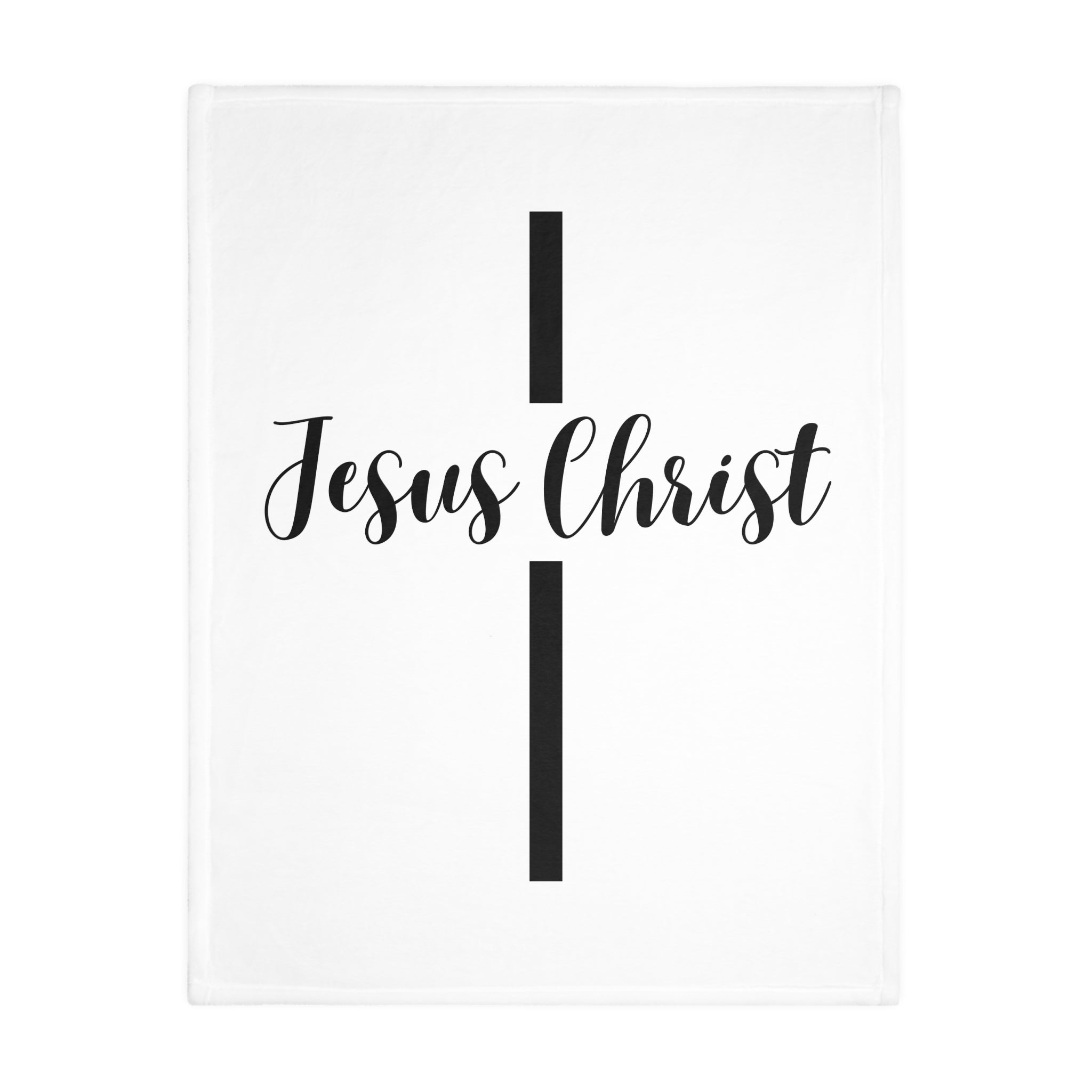 Jesus Christ Cross Velveteen Blanket