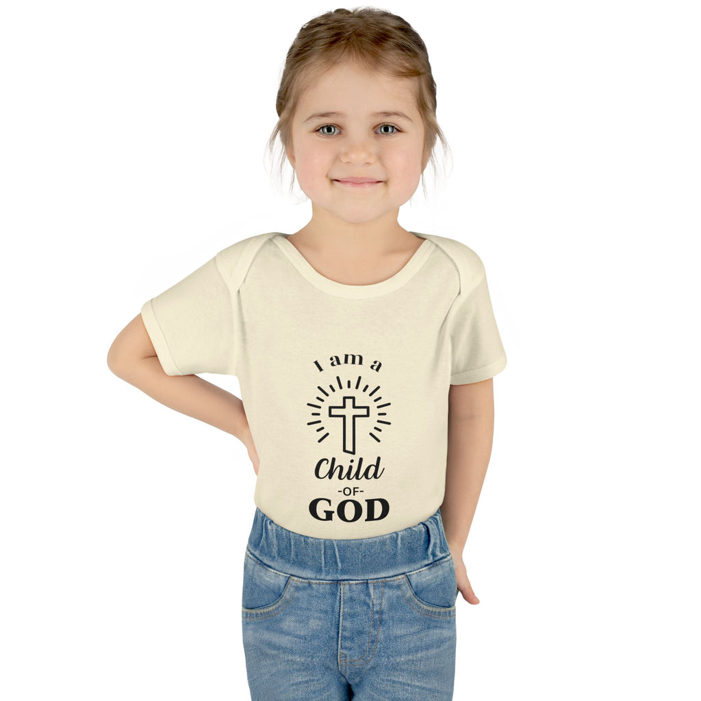 I am a Child of God Infant and Toddler Bodysuit - Faith-Themed Baby Clothes