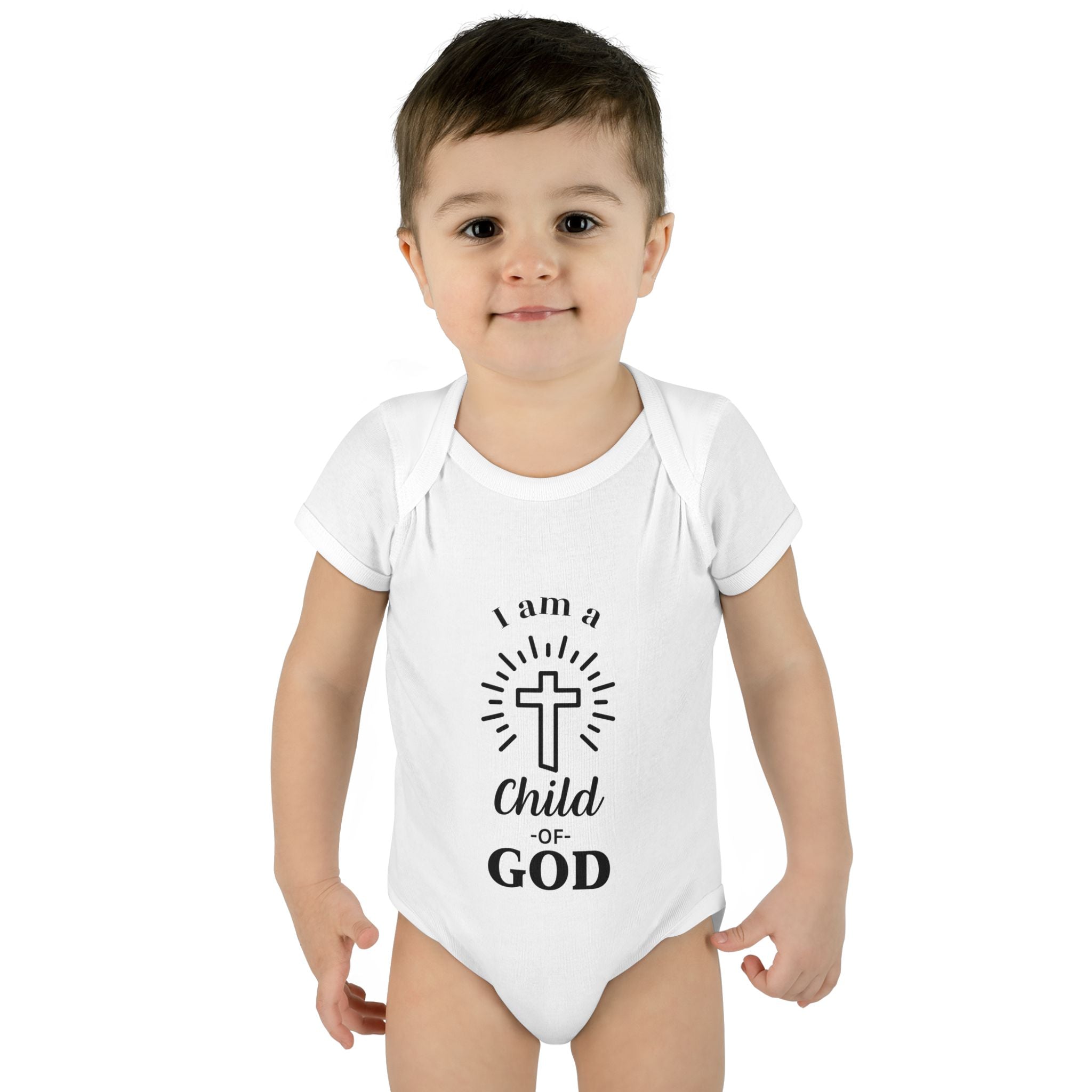 I am a Child of God Infant and Toddler Bodysuit - Faith-Themed Baby Clothes
