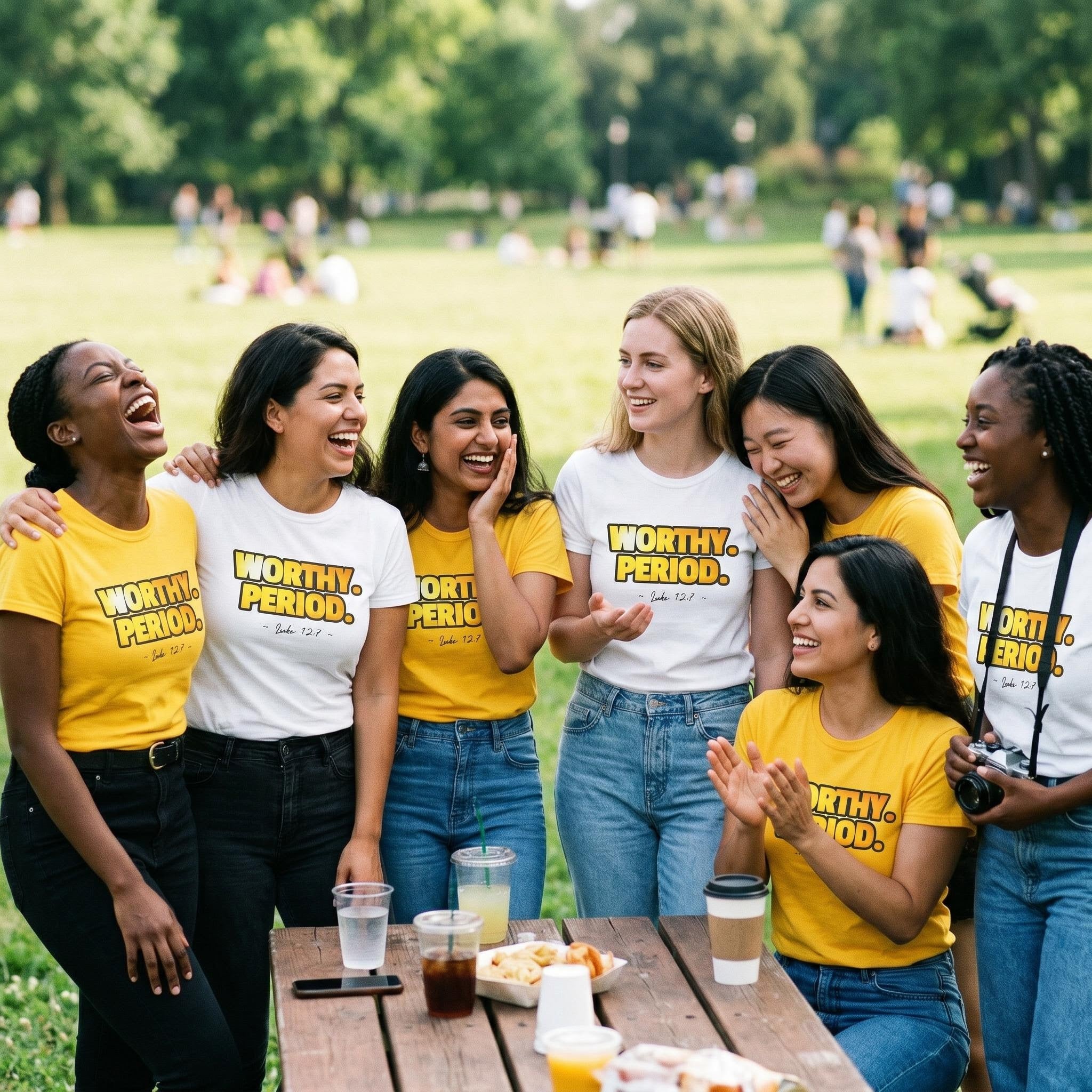 Worthy. Period. Tee — Empowering Women's Affirmation Shirt