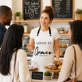 Saved by Grace Apron — Christian Kitchen Apron (Ephesians 2:8)