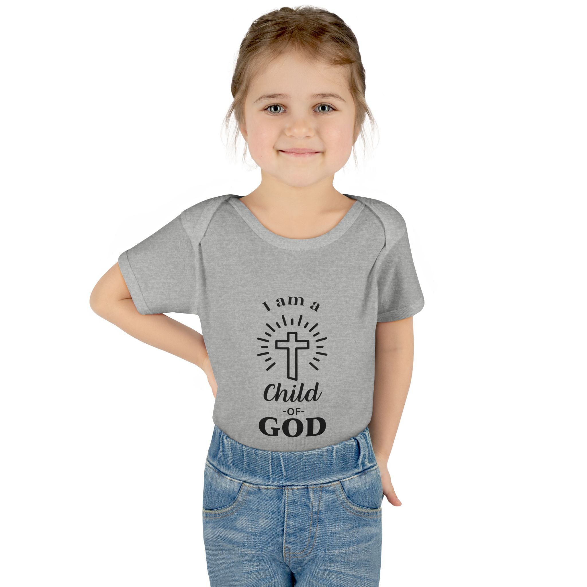 I am a Child of God Infant and Toddler Bodysuit - Faith-Themed Baby Clothes
