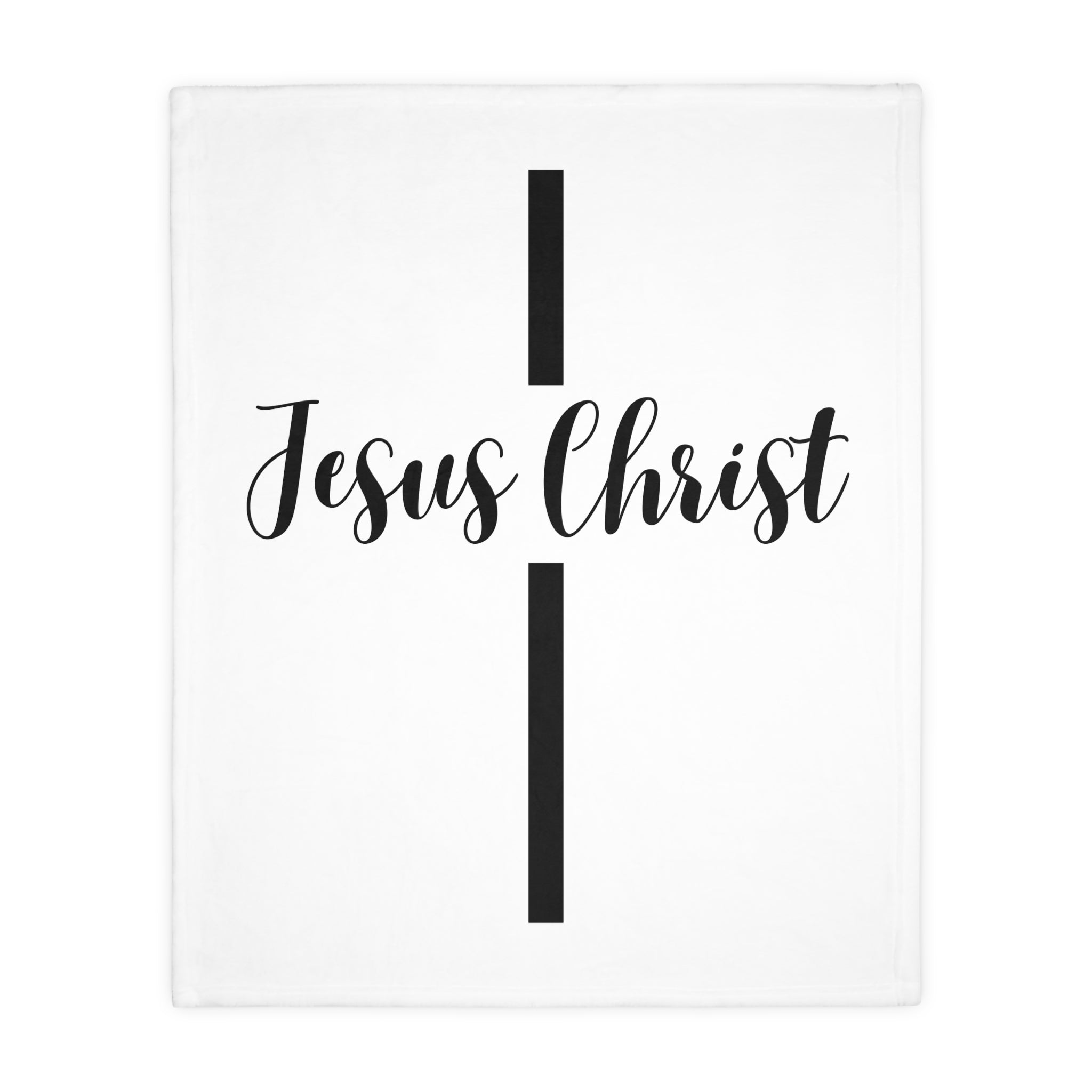 Jesus Christ Cross Velveteen Blanket