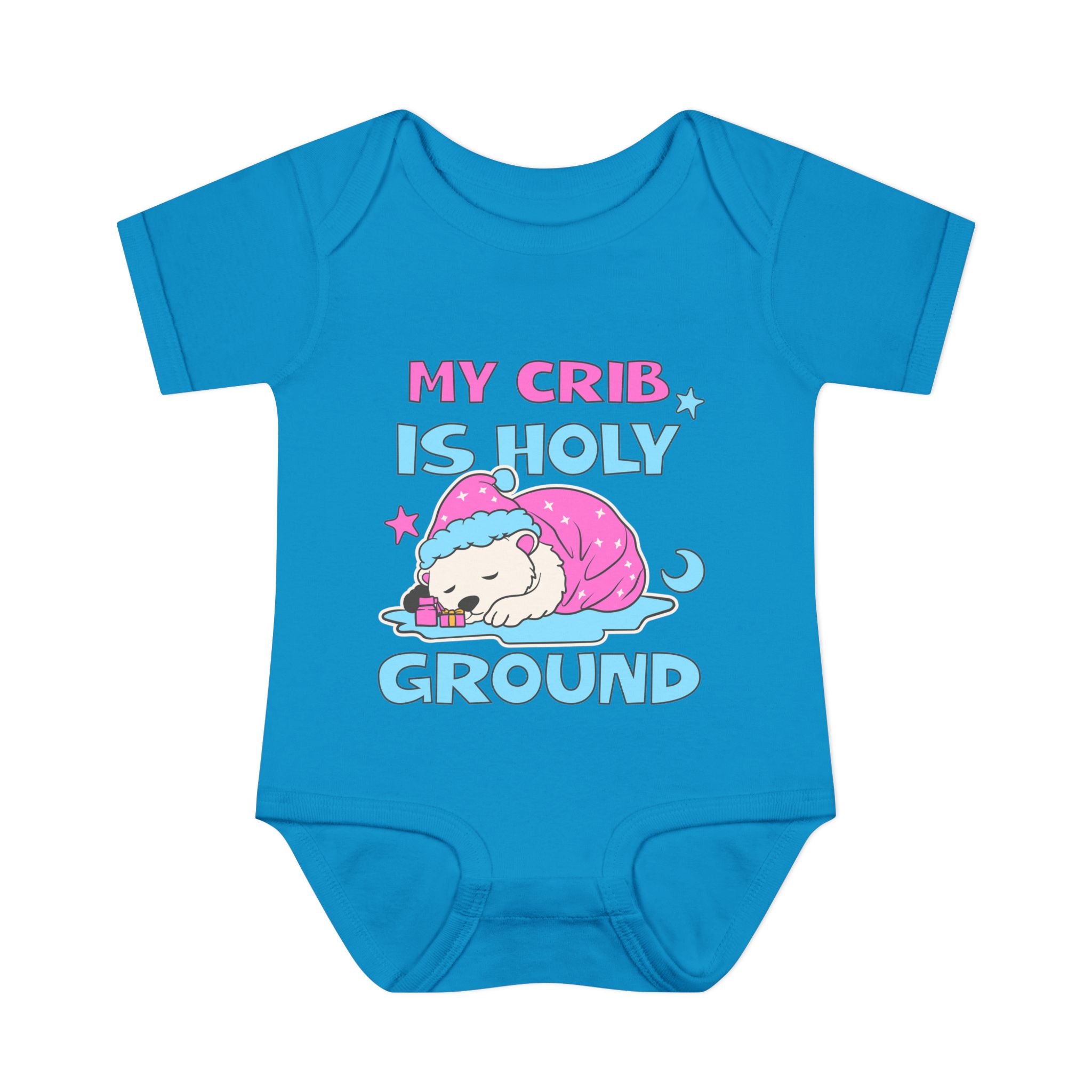 Infant Bodysuit - 'My Crib Is Holy Ground' Cute Newborn Apparel, Baby Shower Gift, Christmas Easter Outfit, 100% Cotton Onesie