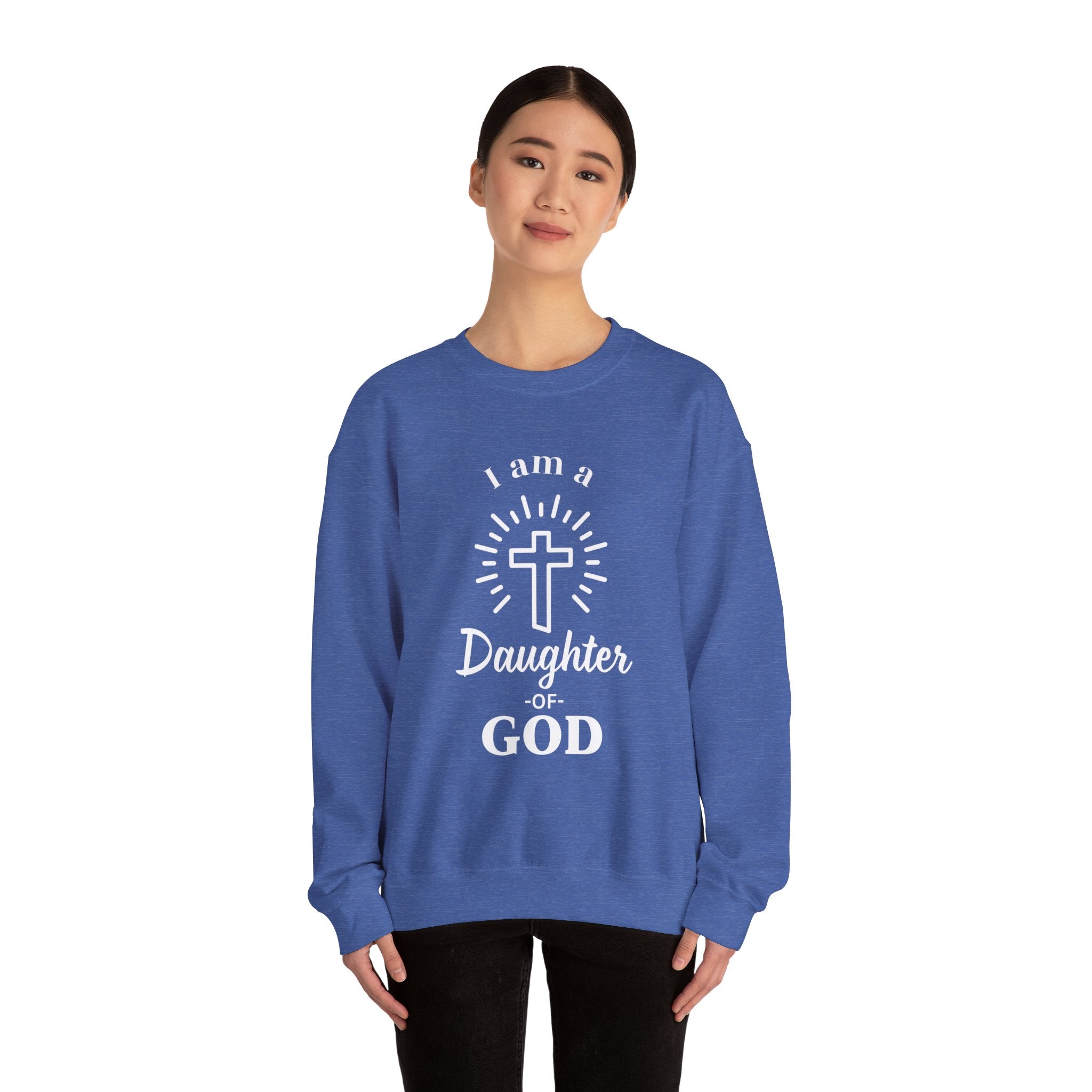 Daughter of God Crewneck Sweatshirt | Unisex Christian Apparel | Faith-Inspired Sweatshirt | Religious Gift | Christian Clothing