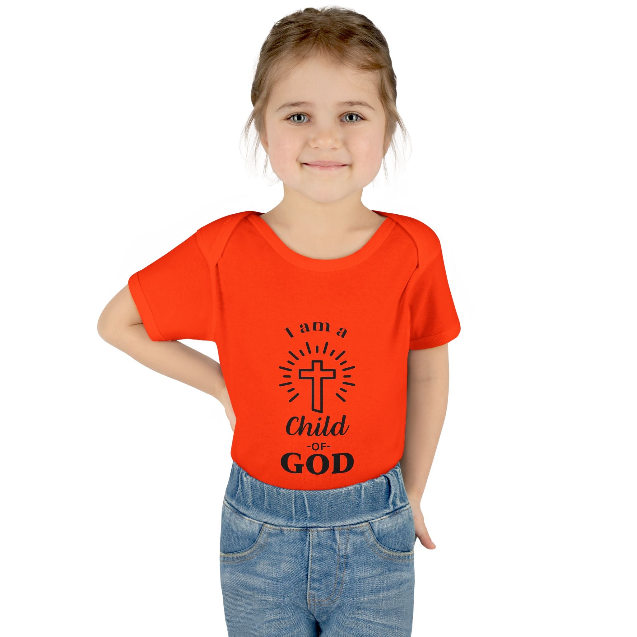 I am a Child of God Infant and Toddler Bodysuit - Faith-Themed Baby Clothes