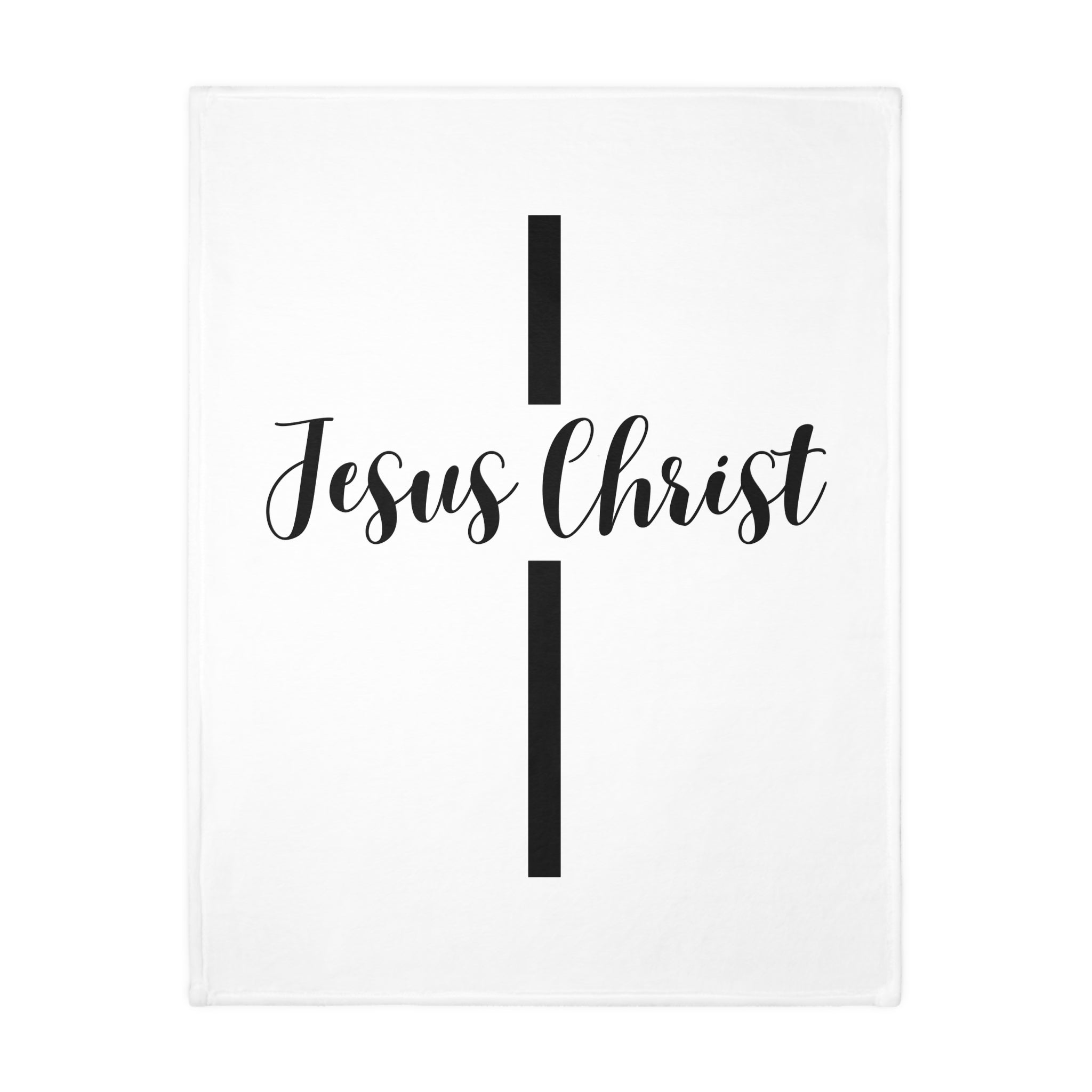 Jesus Christ Cross Velveteen Blanket